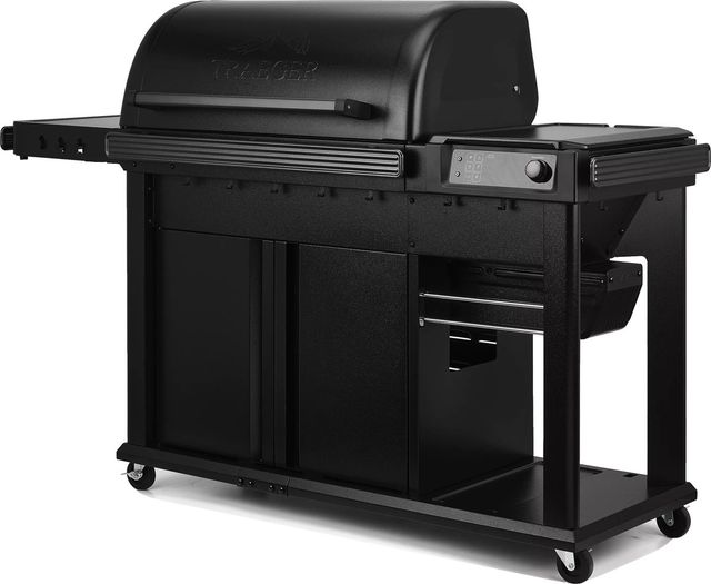 Traeger® Woodridge® Pro Plus 67" Black Freestanding Wood Pellet Grill-3