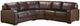 Jaymar Alvaro 3 Piece Brown Sectional-0
