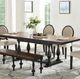 Winners Only® Torrance Brown/Ebony Dining Bench-3