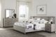 Homelegance® Zephy Light Gray Nightstand with Wall Panel-4