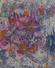 Stylecraft Purple and Orange Batik Wall Art-2