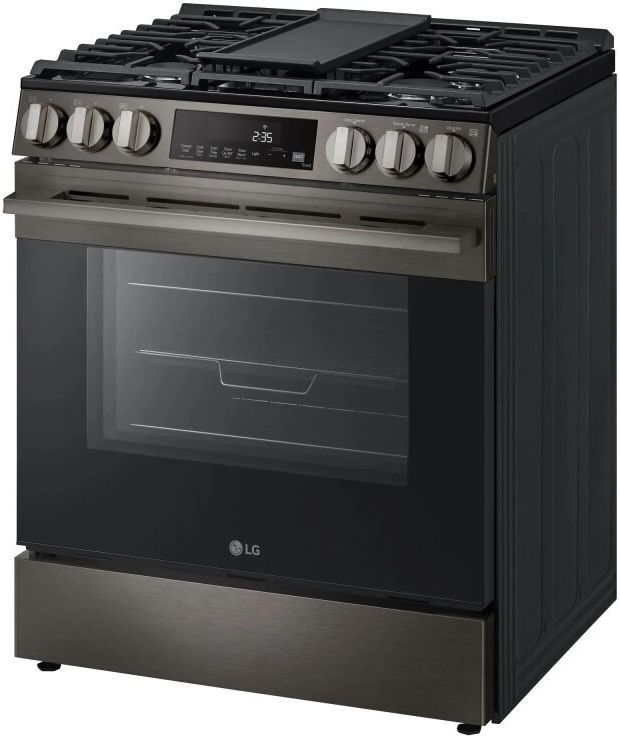 LG 30" Black Stainless Steel Slide-In Gas Range-4
