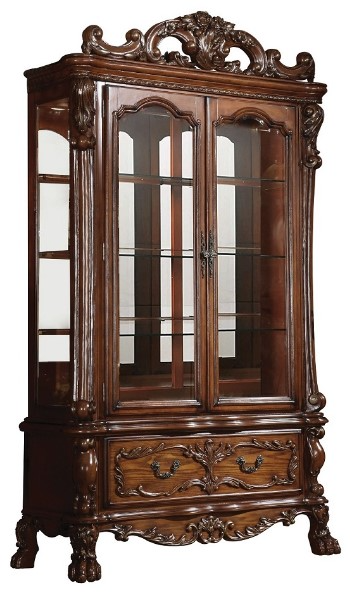 Cherry oak curio cabinet hotsell