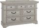 American Woodcrafters 7820 Stonebrook Antique Gray Dresser-0