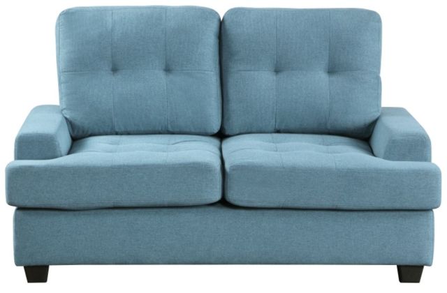 Mazin Furniture Dunstan Blue Loveseat-1