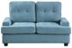 Mazin Furniture Dunstan Blue Loveseat-1