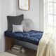 Olliix by Intelligent Design Navy Azza Poly Chenille Square Floor Pillow Cushion-4