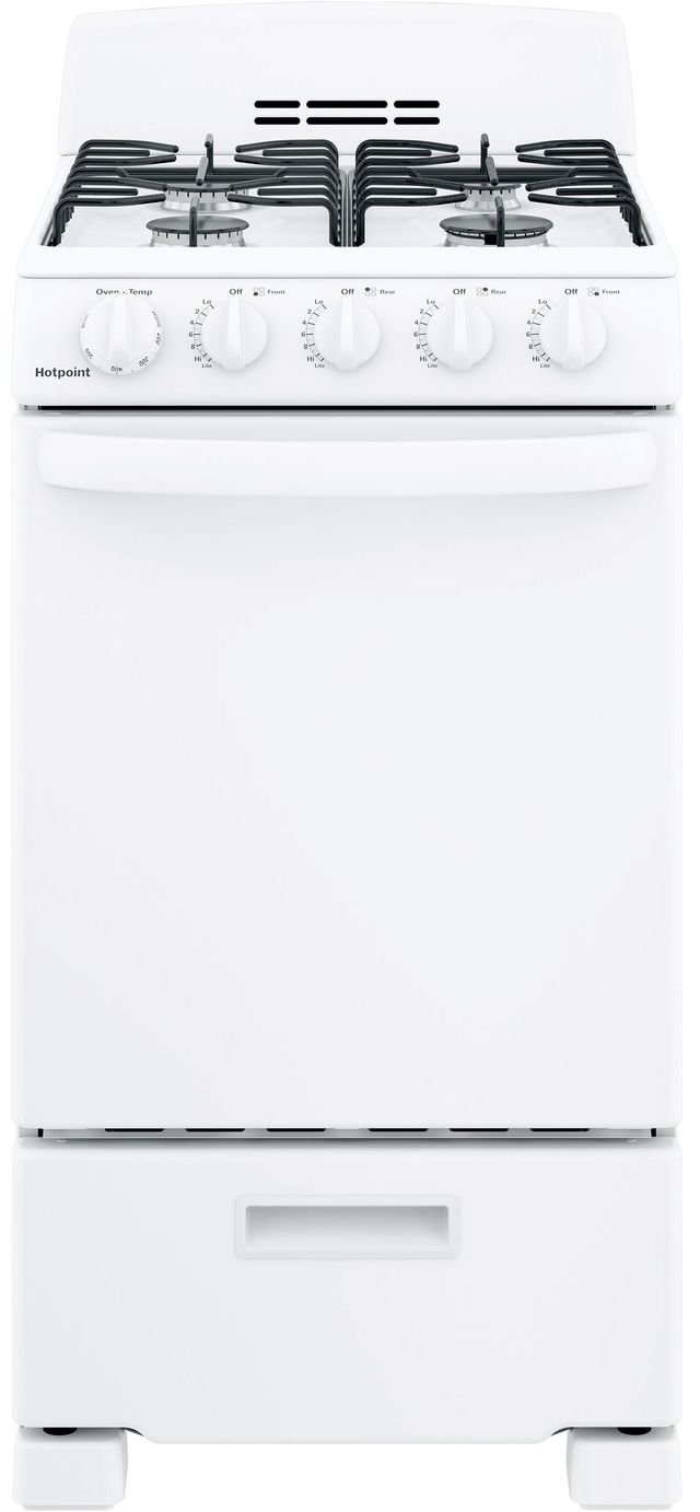 Hotpoint® 20" White Freestanding Gas Range