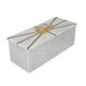 A & B Home White 3" Marble Box-4