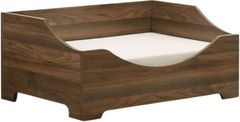 Progressive® Furniture Rootbeer Brown/Off-White Pet Bed with Cushions