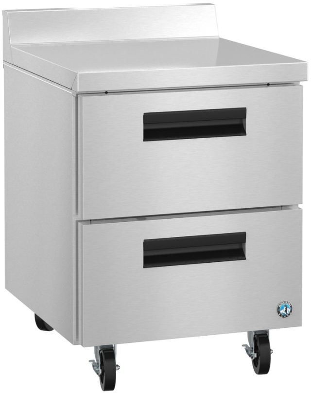 Hoshizaki Steelheart® 27" 6.22 Cu. Ft. Stainless Steel Single Section Worktop Refrigerator with Stainless Drawers-1