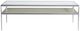 Bernhardt Cornelia Glass Top Cocktail Table with Stainless Steel Base-2