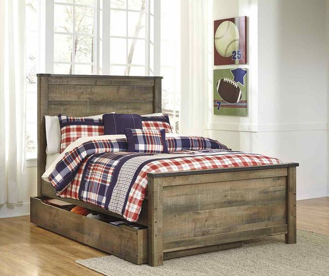 Signature Design by Ashley® Trinell Brown Full Panel Storage Bed-1