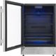 FORNO® Frescolino Series Alta Qualita 24" 4.8 Cu. Ft. Fingerprint Resistant Stainless Steel Beverage Center -3