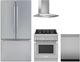 Thermador® 4 Piece Stainless Steel Gas Kitchen Package-0