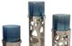 A & B Home Eloise Blue/Silver Votive Holder -1
