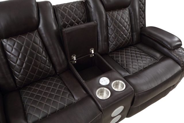 New Classic® Home Furnishings Joshua Brown Power Console Loveseat-4