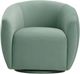 TOV Furniture Jordan Sea Blue Velvet Swivel Accent Chair-3