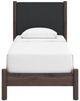 Signature Design by Ashley® Pamytta Brown Twin Upholstered Panel Platform Bed-2