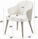 ACME Furniture Charity 2-Piece Gray Oak/White Upholstered Dining Side Chair Set-2