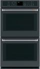 Café™ 30" Matte Black Double Electric Wall Oven-0