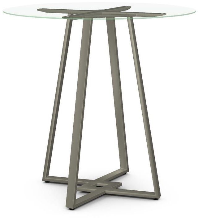 Amisco Dirk Clear Beveled Glass Bar Table-0