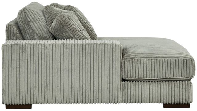 Signature Design by Ashley® Lindyn 3-Piece Fog U-Shaped Sectional and Double Chaise-3