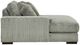 Signature Design by Ashley® Lindyn 3-Piece Fog U-Shaped Sectional and Double Chaise-3