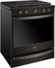 Whirlpool® 30" Fingerprint Resistant Black Stainless Steel Smart Slide-In Gas Range-2