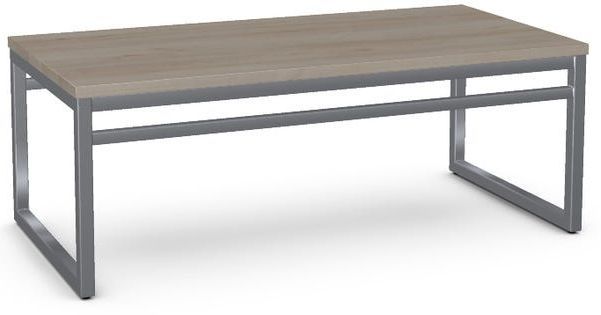 Amisco Customizable Crawford Thermo Fused Laminate Coffee Table with Metal Frame-0