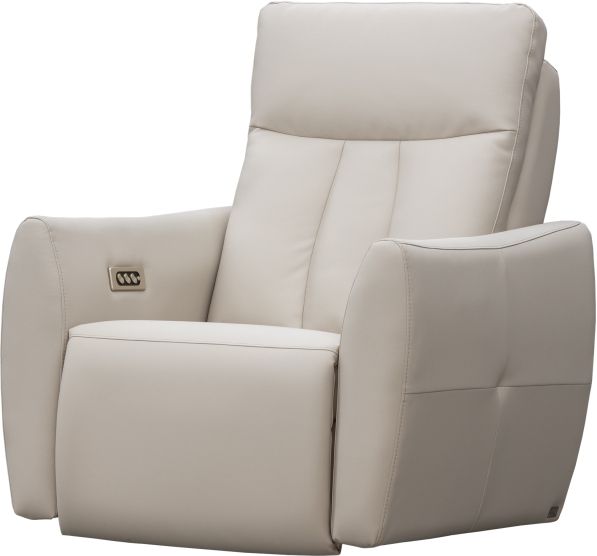 Elran Off-White Swivel Rocker Recliner-0