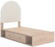 Signature Design by Ashley® Shapella Tan/White Youth Twin 4-Drawer Upholstered Storage Panel Bed-0
