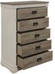 Mazin Furniture Arcadia White & Weathreed Gray Chest-2