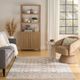 Nourison Home™ Dekor DEK02 Cream Beige 5'x7' Style 2 Area Rug-1
