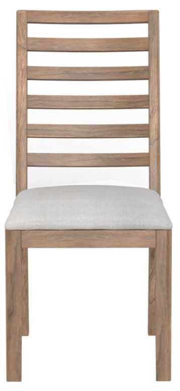 International Furniture Direct Balam Brown/White Upholstered Dining Side Chair-1