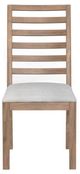 International Furniture Direct Balam Brown/White Upholstered Dining Side Chair-1