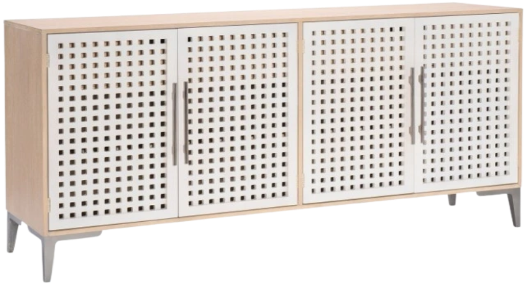 Legacy Classic Biscayne Brown/White Credenza | Bell's Home