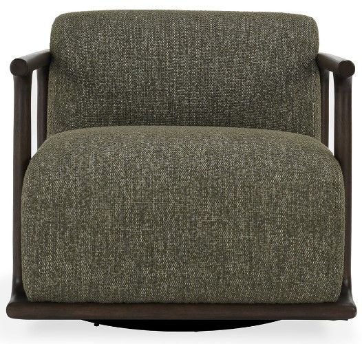 Classic Home Lucia Kale Green Swivel Chair-2