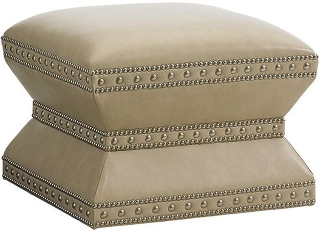 Lexington Home Customizable Laurel Canyon Wheatley Leather Ottoman-0