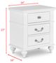 Elements International Alana 4-Piece White Youth Full Platform Bedroom Set-3