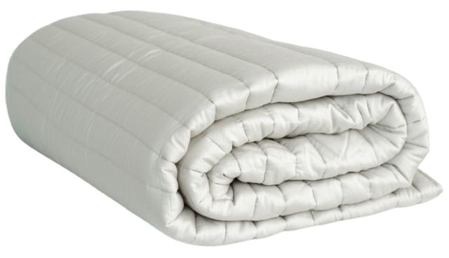 Cariloha Harbor Gray Viscose Stripe Stitch Queen Quilt-0