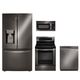 LG 4 Piece Kitchen Package-Black Stainless Steel-0