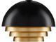 Currey & Company Salviati Black/Gold Leaf Pendant Lighting-1