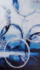 Giftcraft Blue/Gold/White Framed Wall Art-1