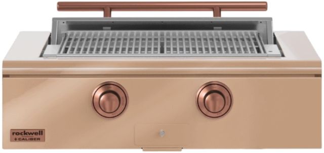 Caliber™ Rockwell 2-Burner Champagne Built-In Liquid Propane Grill with Copper Hardware-0