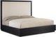 Century® Corso Black-Cerused/Light Gray California King Upholstered Bed-0