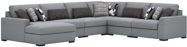 Benchcraft® Bealton 6-Piece Pepper/Salt Left-Arm Facing Sectional and Chaise-0