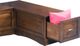 Linon Colby Caron 4-Picee Walnut Dining Nook Set-5