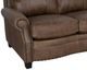 Luke Home Bennett Customizable Leather Loveseat-1