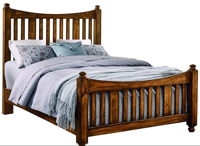 Artisan & Post by Vaughan-Bassett Maple Road Antique Amish Queen Slat Poster Bed-0
